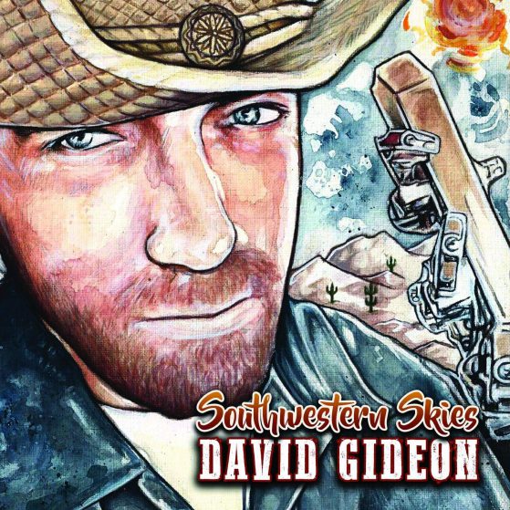 Cover of southwestern skies - illustration representing David Gideon